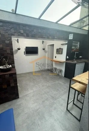 Imagem Sobrado de alto padrão com 2 dormitórios, sendo 1 suíte, 3 banheiros, área útil de 157 m² e 2 ...