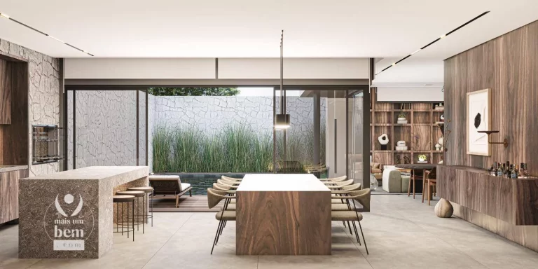 Imagem Casa nova com 267m², quintal gourmet, 4 quartos (2 suítes) à venda por R$ 3.068.000 - Santo Inácio - Curitiba/PR