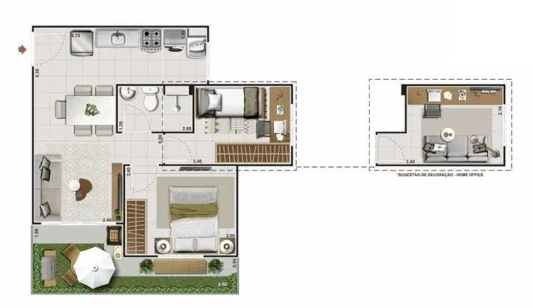 Imagem APARTAMENTO RESIDENCIAL em Rio de Janeiro - RJ, Praça Seca