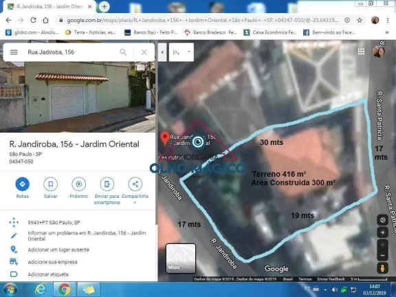 Imagem Terreno Jabaquara - Para Investidor - 416 m².- Aceita permuta