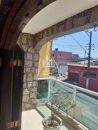 Imagem Linda Casa Principal (+ 2 Casas), 3 Quartos, 3 Banheiros, 2 Salas, Área de Churrasco Grande, 3 Vagas no Jardim Mauá-SP
