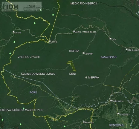 Imagem Fazenda bruta com 224.000 ha em Carauari - AM