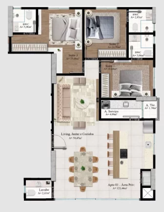Imagem APARTAMENTO RESIDENCIAL em Porto Belo - SC, Perequê