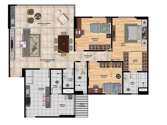 Imagem Apartamento 100% reformado na Santa Mônica