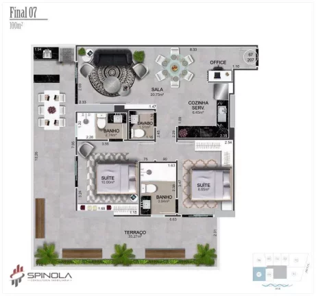 Imagem Apartamento com 2 dormitórios/suíte à venda, 97 m² por R$ 577.000 - Vila Caiçara - Praia Grande/SP