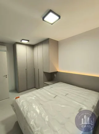Imagem Apartamento mobiliado com 1 suíte 52m², por R$ 6.480,00/mês - Alphaville/SP