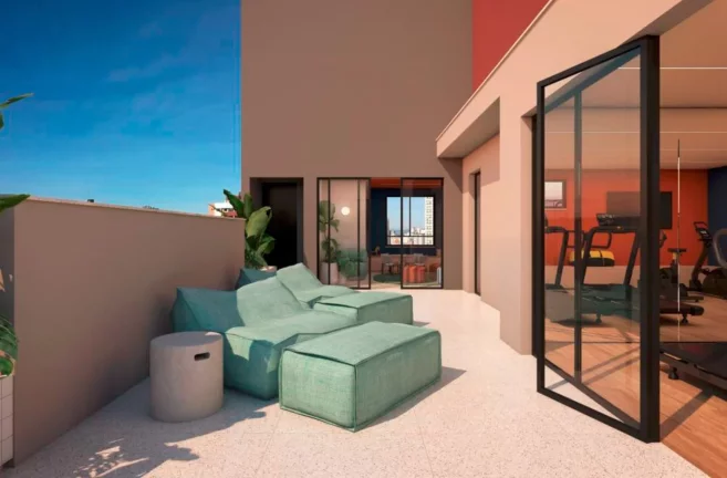 Imagem Studio de Alto Padrão à Venda no Condomínio Up Jardim Prudência, 1 Quarto, 1 Banheiro, 19,00m² em São Paulo-SP.