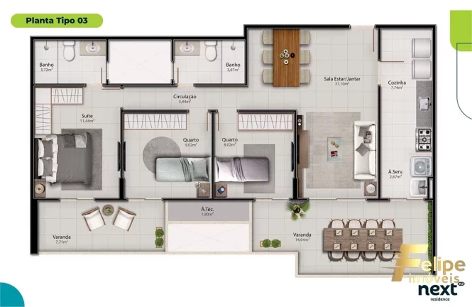 Imagem Um dos maiores lançamentos imobiliários da Serra dos últimos tempos o NEXT RESIDENCE.