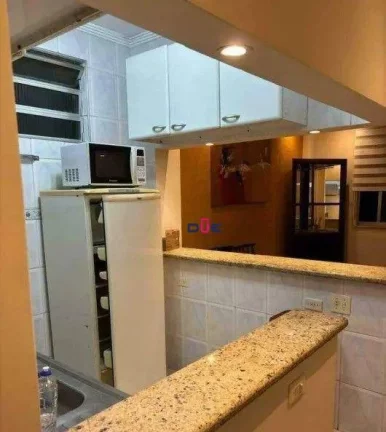 Imagem Apartamento com 1 dormitório para alugar, 35 m² por R$ 2.700/mês - Boqueirão - Santos/SP