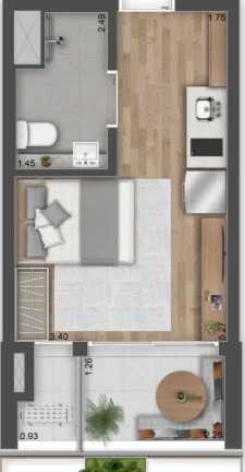Imagem Apartamento Perdizes - 26M², 1 Dorm, Lazer Completo.