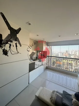 Imagem Apartamento 177m², 3 suítes ,Suíte master com closet e hidro,Sacada gourmet, 3 vagas. bairro Campestre em Santo André