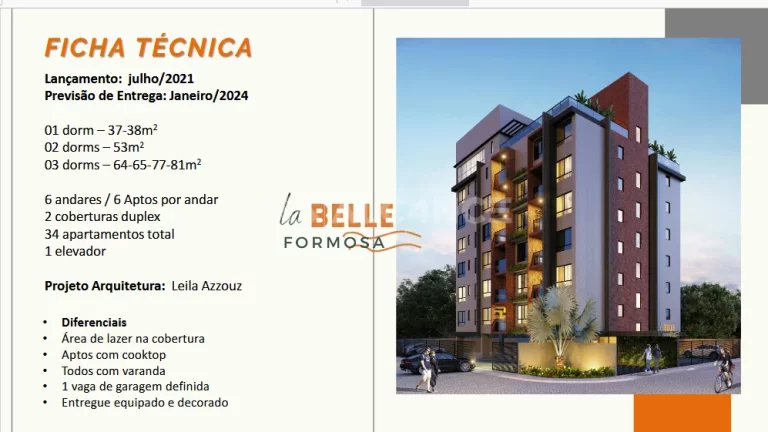 Imagem Apto - 3 Quartos - 2 Suítes - 64,87m² - Formosa, Cabedelo/PB