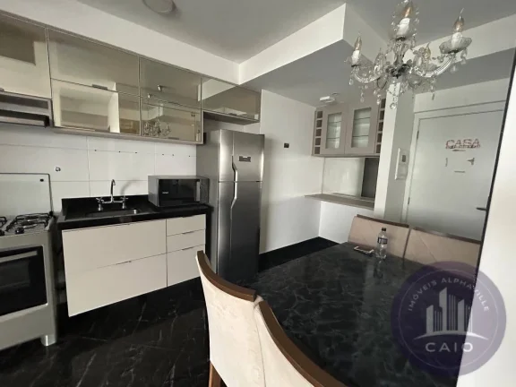 Imagem Apartamento Mobiliado com 53 m², 1 dormitório a venda - Alphaville/SP