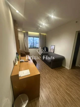 Imagem Flat disponível para locação no The World Executive Flat na Vila Olímpia, com 34m², 1 dormitório e 1 vaga de garagem