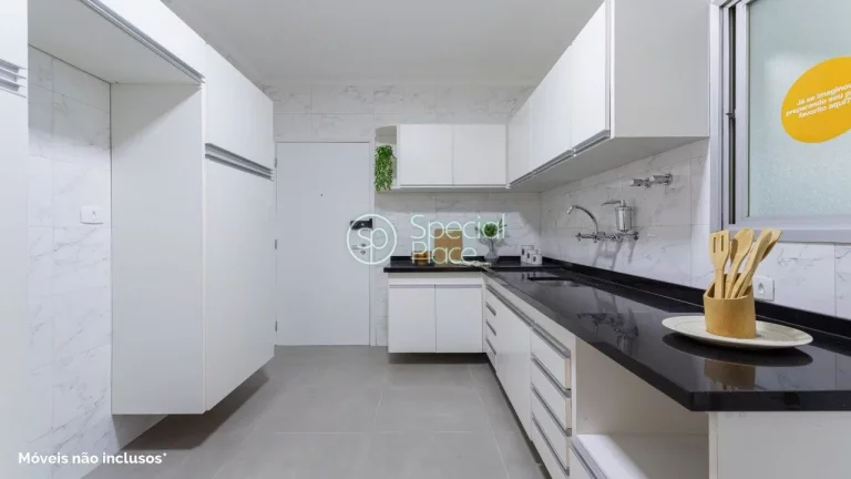 Imagem Ótimo apartamento com 113m² em Moema Pássaros. Living para dois ambientes, varanda, 03 dormitóri...