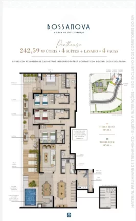 Imagem Apartamento Garden com 3 dormitórios à venda, 147 m por R$ 5.564.000,00