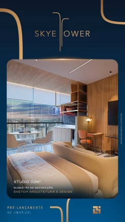 Imagem Imóveis Belém vende Sky Tower Studio na planta 32m² Imagem Imóveis Belém vende Sky Tower Studio na planta 32m²