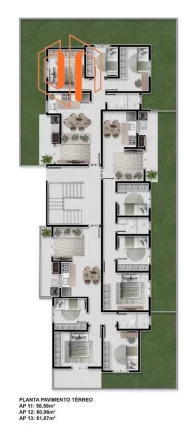 Imagem Apartamento para Venda em São José dos Pinhais, Santo Antônio, 3 dormitórios, 1 banheiro, 1 vaga