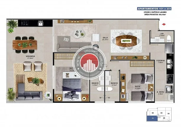 Imagem Apartamento a Venda no bairro Barra da Tijuca - Rio de Janeiro, RJ