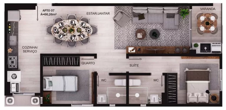 Imagem Viva a Exclusividade de Camboinha – Apartamento no Porto Solare Residence