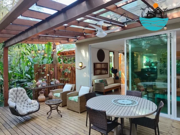 Imagem Casa para Alugar em Juquehy, com 4 suítes, área gourmet, Terraço, Max 8 pessoas, 02 vagas para carro, 100 metros da praia | Juquehy Imobiliária