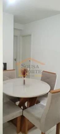 Imagem Apartamento com 57 m², mobiliado, composto por 2 dormitórios, sendo 1 suíte, 2 banheiros, sala co...