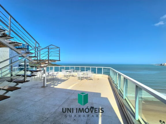 Imagem Cobertura à venda na Praia do Morro em Guarapari - Vista de um cruzeiro em alto-mar!
