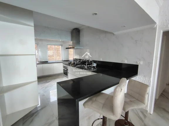 Imagem Apartamento com linda vista para o mar em Guarujá-SP, no Morro do Maluf: 3 quartos, 2 suítes, 2 salas, 3 banheiros, 1 vaga de garagem, 142m².