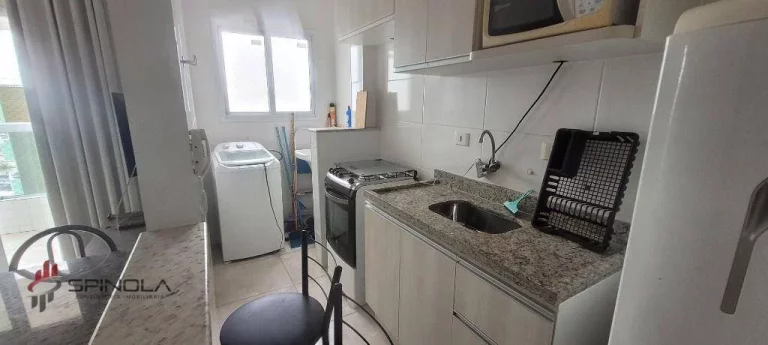 Imagem Apartamento com 1 dormitório à venda, 46 m² por R$ 290.000,00 - Ocian - Praia Grande/SP