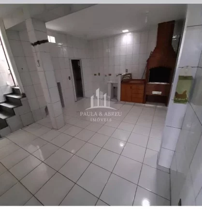 Imagem Excelente Sobrado, Financia, 4 Quartos, sendo 1 Suíte, Sala Grande, Cozinha Americana, Churrasqueira, no Jardim Olinda, Mauá-SP