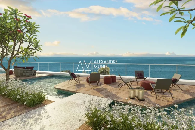 Imagem One Residencial, Beira Mar Fortaleza, Mucuripe. Andar Alto, 5 suítes.