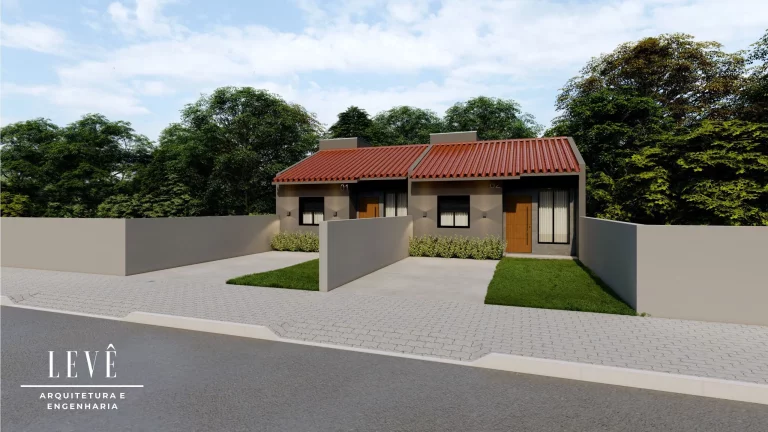 Imagem Lindas casas Germinadas com excelente acabamento e Pátio Frente e Fundos em Nova Hartz
