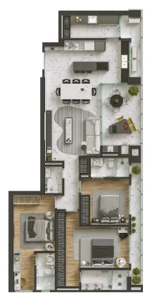 Imagem Apartamento em América - Joinville SC