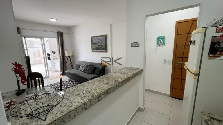 Imagem APARTAMENTO PRAIA GRANDE com 2 dormitórios sendo 1 suíte,1 vaga de garagem,varanda gourmet com churrasqueira,sala 2 ambientes