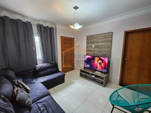 Imagem Sobrado com 85 m², 2 dormitórios, sendo 2 suítes, sendo uma com varanda, 3 banheiros no total, sa...