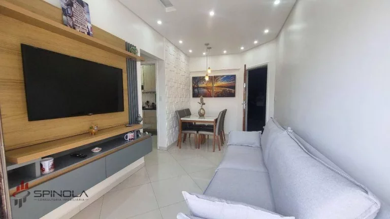 Imagem Apartamento com 1 dormitório à venda, 42 m² por R$ 320.000,00 - Vila Caiçara - Praia Grande/SP