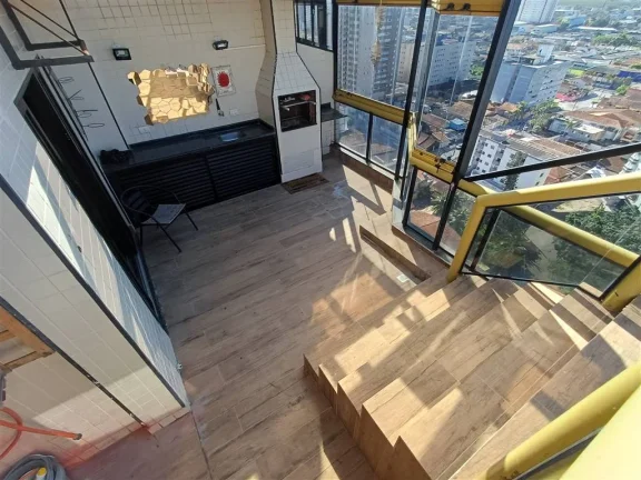 Imagem Maravilhosa Cobertura Duplex à Venda na Aviacao, Praia Grande - 3 Quartos, Vista para o Mar