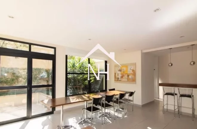 Imagem Apartamento de 41m com 1 dormitório e varanda, Piscina, Churrasqueira, Salão de Festas, Playground, Academia, Coworking.