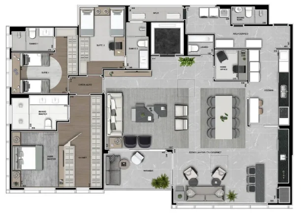 Imagem APARTAMENTO RESIDENCIAL em Curitiba - PR, Ecoville