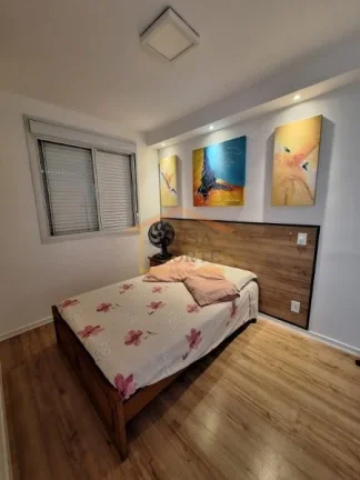 Imagem Apartamento mobiliado, 52m², 2 dormitórios, sala 2 ambientes, banheiro, área de serviço integrad...