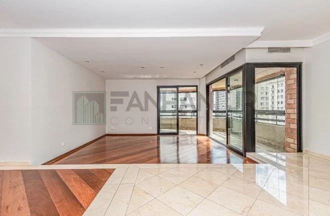 Imagem Apartamento para locação em Moema, São Paulo-SP: 3 quartos, 3 suítes, 4 salas, 5 banheiros, 4 vagas, 220m².