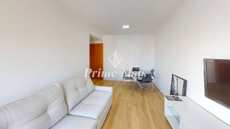 Imagem Flat disponível para locação no Condomínio Prive Cidade Jardim, com 55m², 1 dormitório e 1 vaga