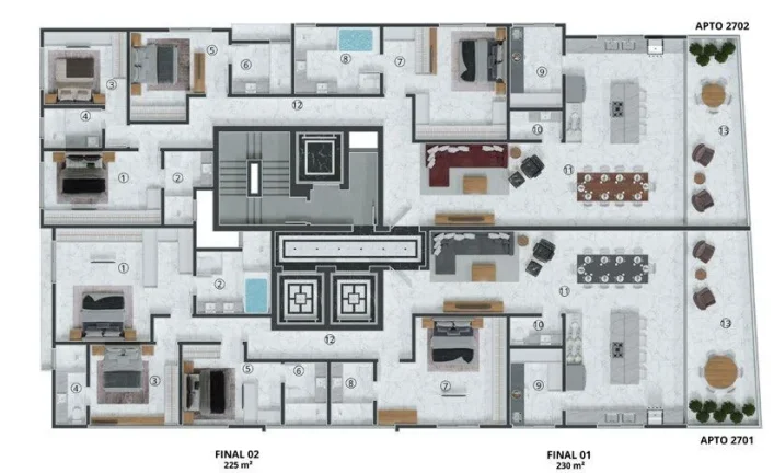 Imagem Apartamento 4 Dormitórios para venda em Itapema - SC