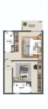 Imagem Casa para Venda em Itanhaém, Praia do Sonho, 2 dormitórios, 2 suítes, 1 banheiro, 1 vaga