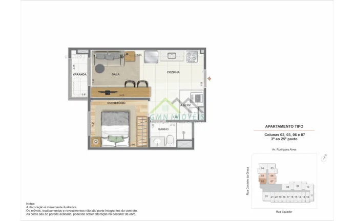 Imagem Farol da Guanabara - Apartamento 1 quarto, Porto Maravilha,RJ