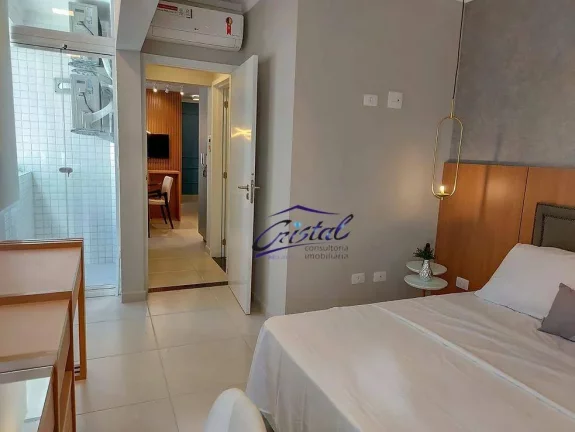 Imagem Apartamento com 1 dormitório à venda, 44 m² por R$ 336.000 - Guilhermina - Praia Grande/SP