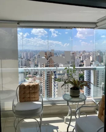Imagem Apartamento com varanda gourmet em Perdizes, andar alto e vista para o por do sol.