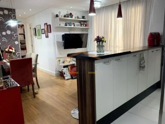 Imagem Apartamento de 60 m² com ambientes integrados, 2 dormitórios, sendo 1 suite, sala de estar e janta...