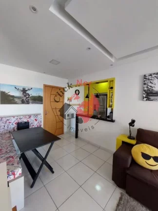 Imagem Apartamento Mobiliado ,65m², 2 dormitórios sendo 1 suíte ,Sacada Grill, 1 vaga. bairro Aviação, Praia Grande