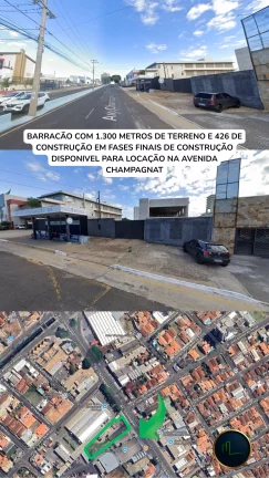 Imagem EXCELENTE BARRACÃO EM FASES FINAIS DE CONSTRUÇÃO NA AVENIDA CHAMPAGNAT COM LOCALIZAÇÃO PRIVILEGIADA DISPONIVEL PARA LOCAÇÃO